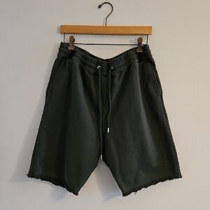 Helmut Lang Green Shorts